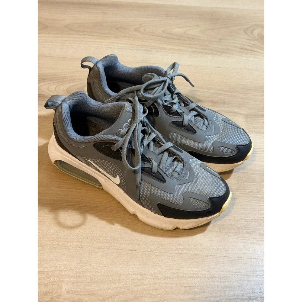 Nike Air Max 200 Grey 7.5 Mens CK4979-991 Lifestyle Sneakers Running Shoes